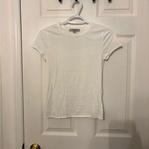 All Saints White Short Sleeve Tee